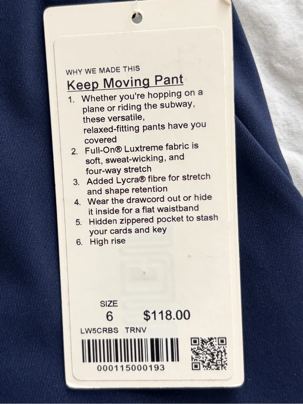lululemon athletica Navy Ankle-Length Cropped Pants
